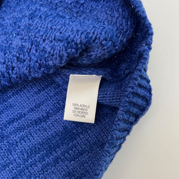 Croft & Barrow Cable Knit Blue‎ XL Pullover Sweater Croft & Barrow Casual 411 - Picture 6 of 7